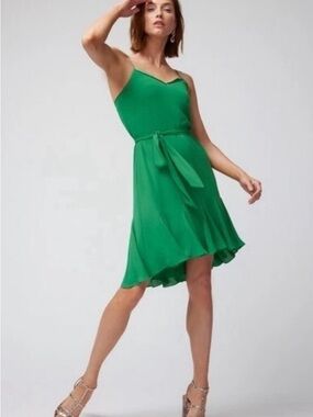 NWT White House Black Market Green Dress